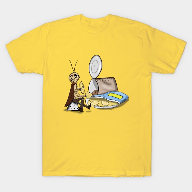 Roach eating a chip T-Shirt by VixenwithStripes